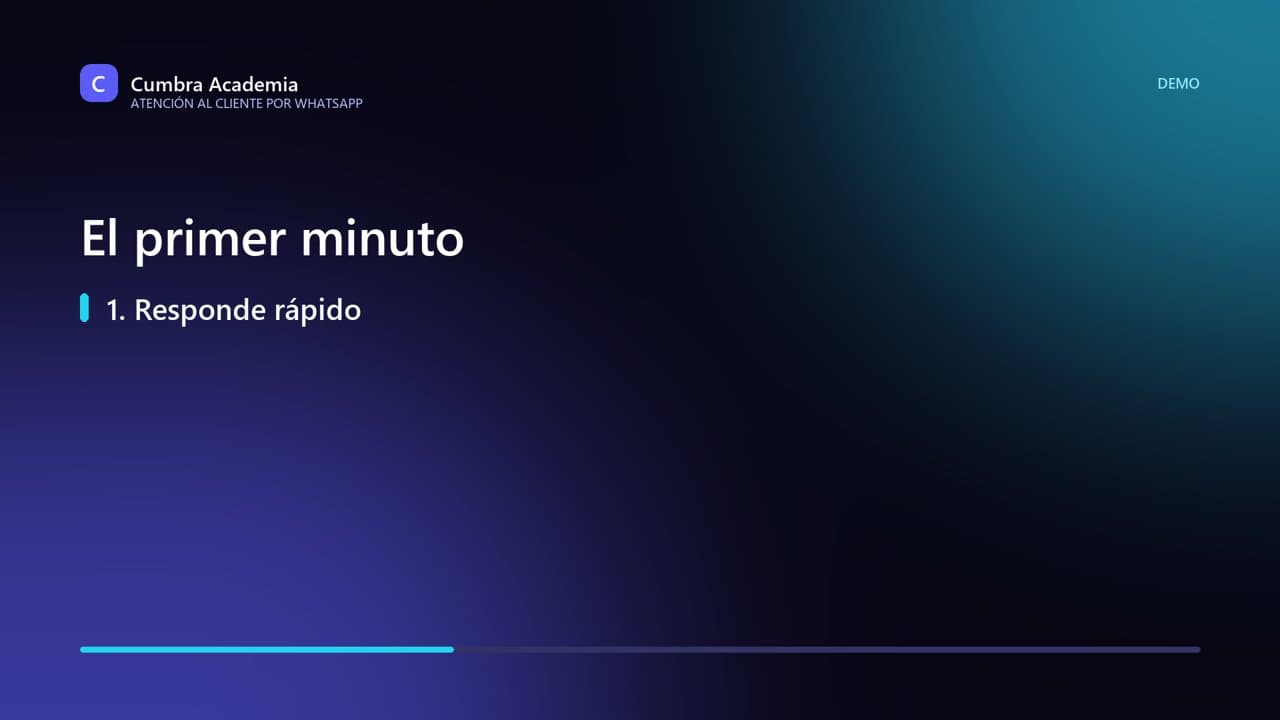 Atención al cliente por WhatsApp